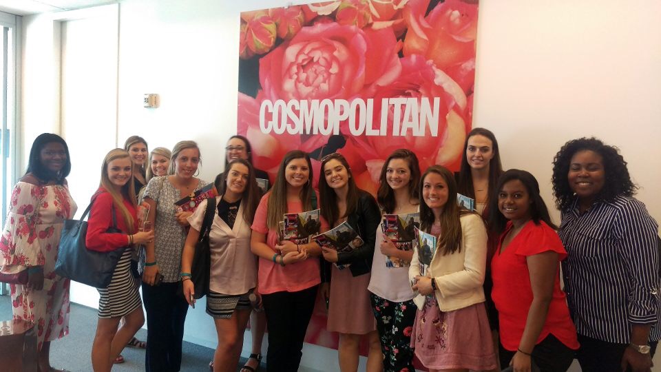 Group of students visit Cosmopolitan headquarters