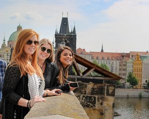 Grady students study the art of travel journalism in Prague.