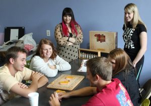 Students make and play their own board games during Summer at The Circus.