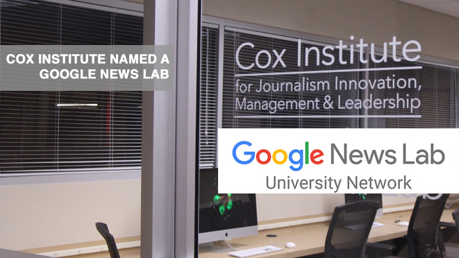 The Google News Lab at the Cox Institute will feature exclusive training through both in-person and remote sessions.