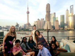 Grady students in China
