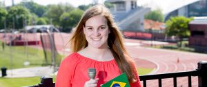 Emily Giambalvo was one of nine Grady Sports Media students who covered the 2016 Paralympic Games in Brazil. Photo by Dorothy Kozlowski/UGA Photography.