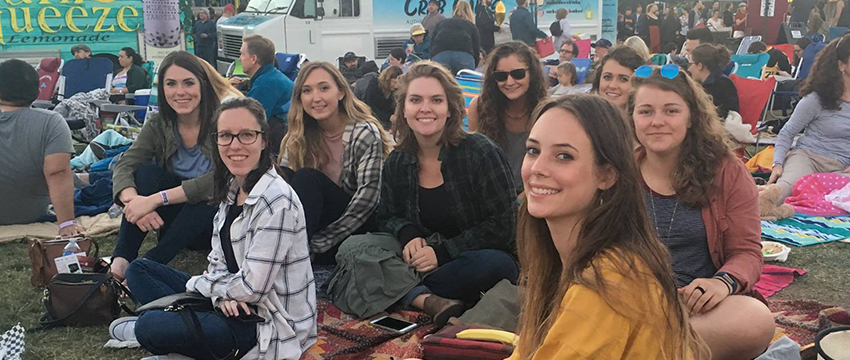 In addition to classes and internships, GradyLA students enjoy a variety of LA events like this outdoor screening of "The Princess Bride" in Griffith Park.