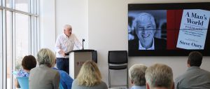 Steve Oney was the guest of honor at a reception celebrating the release of his new book, "A Man’s World: Portraits—A Gallery of Fighters, Creators, Actors, and Desperadoes."