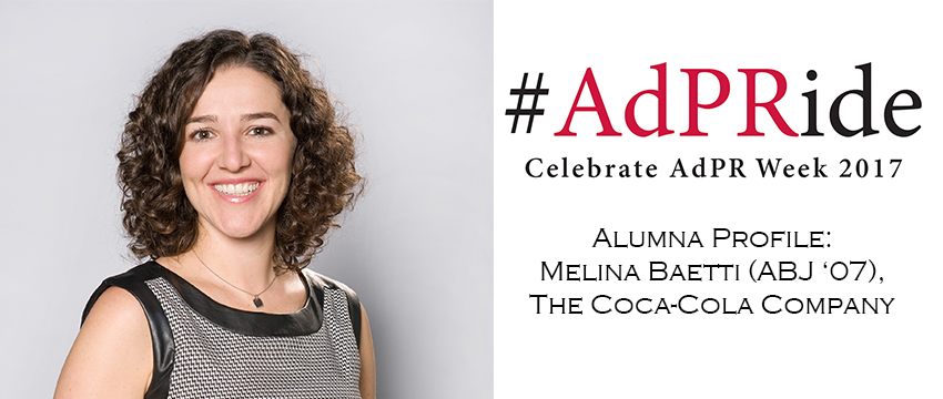 Melina Baetti offers advice to Grady students during AdPR Week 2017.