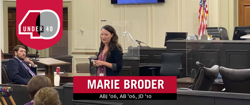 Marie Broder in court