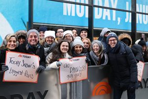 Students at the TODAY Show Plaza