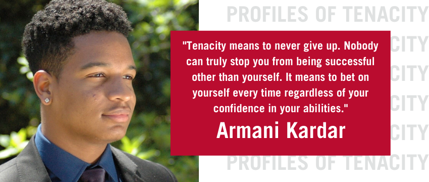 Photo and quote from Armani Kardar