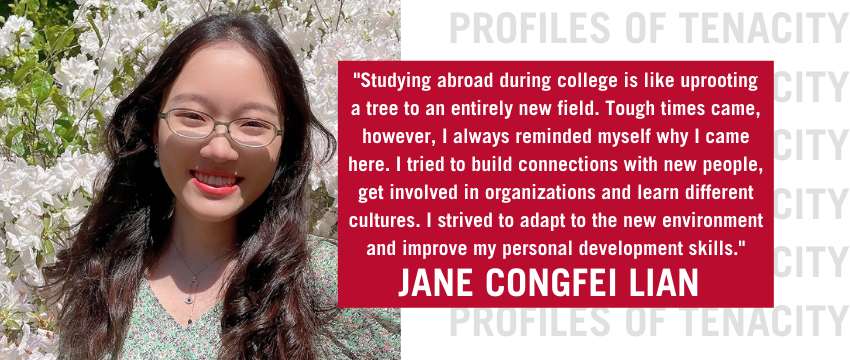 Headshot and quote from Jane Congfei Lian