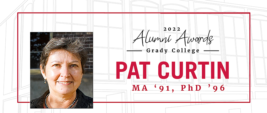 Pat Curtin will be honored April 29 as the Distinguished Alumni Award recipient.