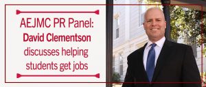 David Clementson spoke with AEJMC panel about helping students get jobs