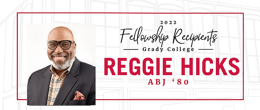 Headshot of Reggie Hicks, a 2022 Grady Fellowship inductee