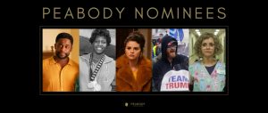 Peabody Award nominees for the 2021 year include (from l. to r.) The Wonder Years, The Queen of Basketball, Only Murders in the Building, American Insurrection and Yellowjackets.