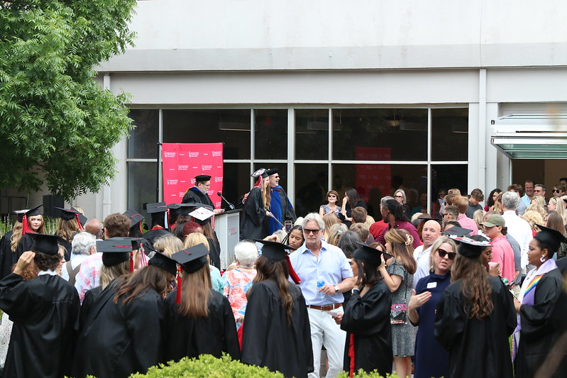 Graduates, parents, faculty and staff gather for Grady's 2022 spring graduation ceremony.