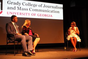 Grady alumni, current students, faculty and staff gathered in NYC for a screening of "The First Five," a documentary produced by Grady students and faculty. Deborah Roberts (ABJ '82) led a panel that followed.