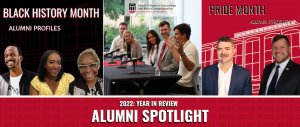From left to right: Toyin Adon-Abel Jr., Angelique Jackson and Yvonne Shinhoster Lamb (photos: submitted). Grady College alumni on 2022 40 Under 40 list (photo: Jackson Schroeder). Jim Farmer and Adam Pawlus (photos: Submitted).