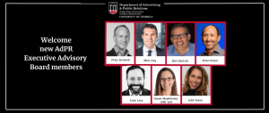 Headshots of seven new AdPR Executive Advisory Board Members