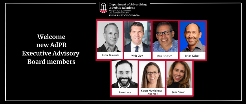 Headshots of seven new AdPR Executive Advisory Board Members