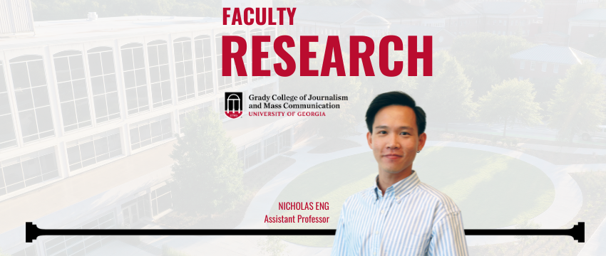 Headshot of Nicholas Eng with Faculty Research header.