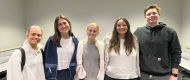 Group of students smiling at the camera