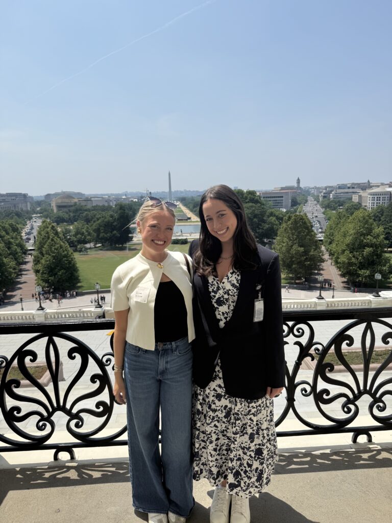 Lilli Verma is pictured at the US Capitol with a friend.