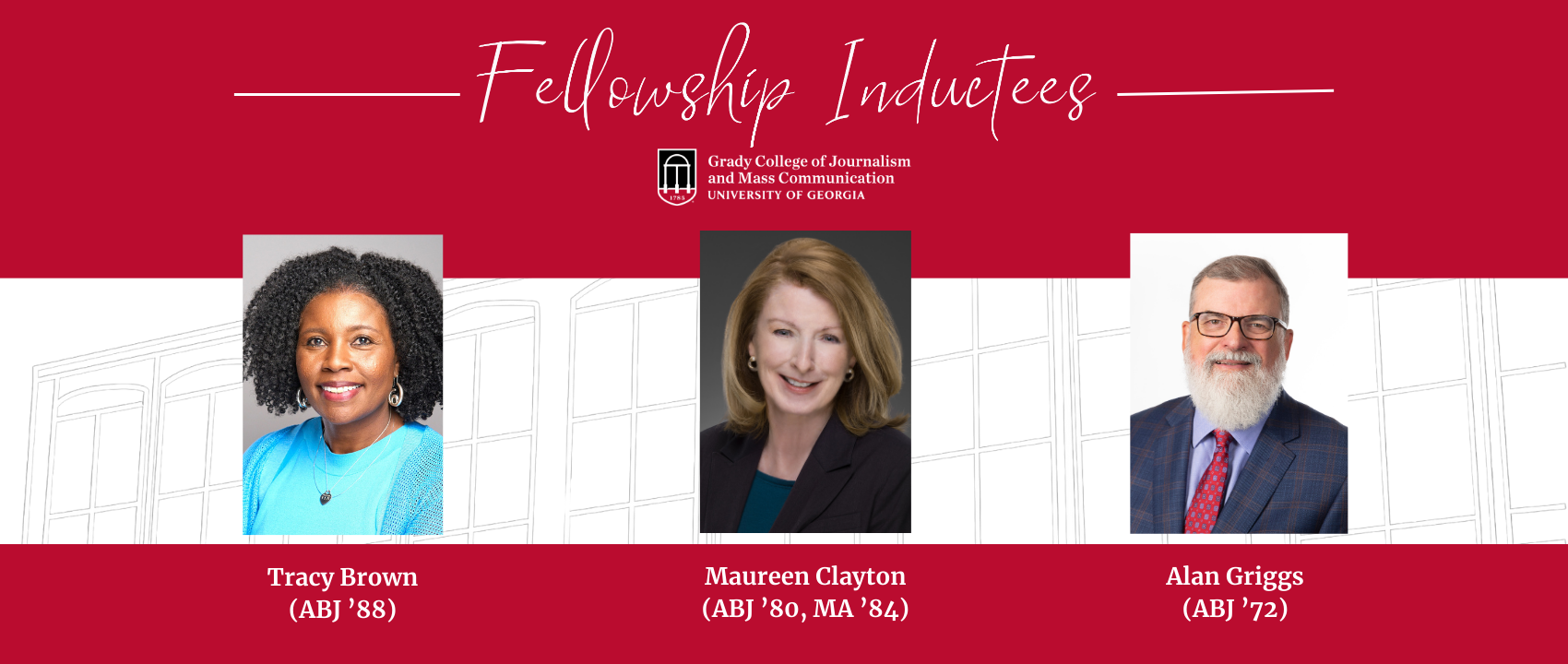 Brown, Clayton, Griggs named 2026 Grady College Fellowship inductees