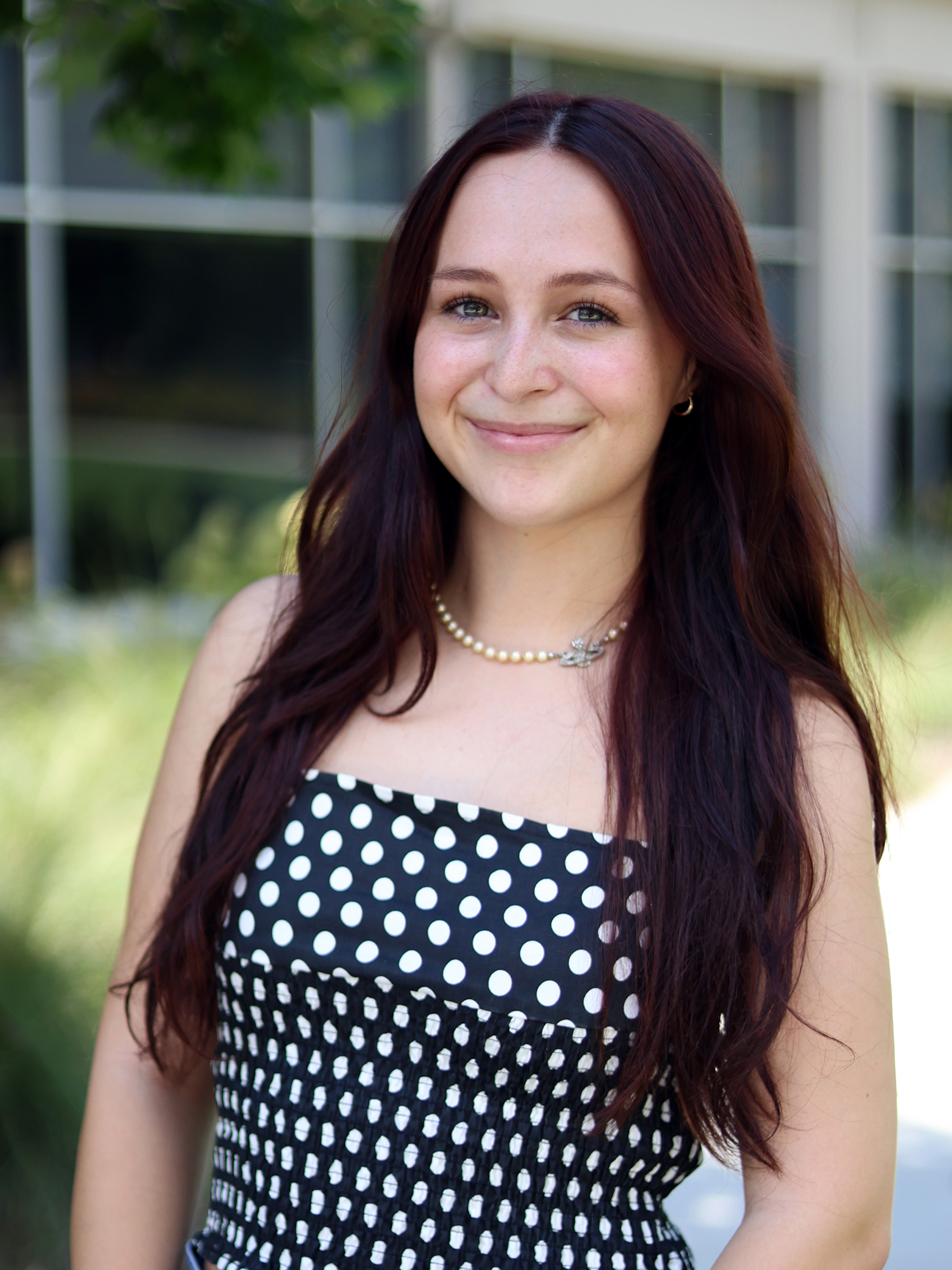 Outdoor headshot of Bristol Cox