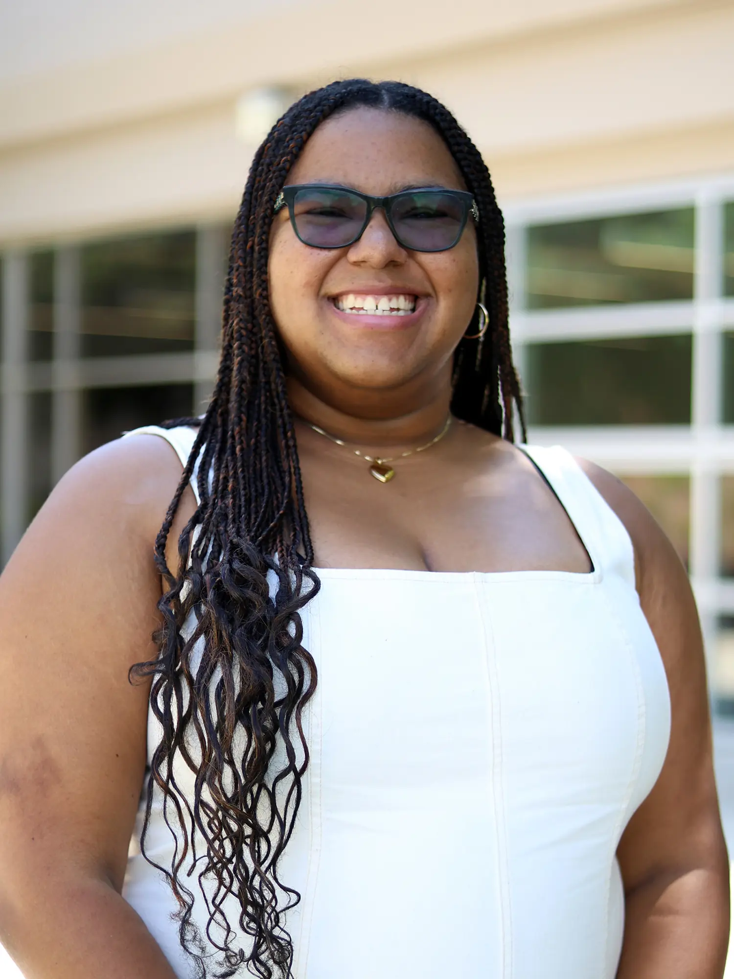 Outdoor headshot of Sabrina Felix